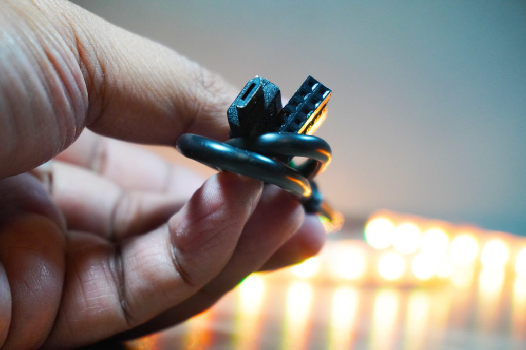 T-Force Delta Max SSD RGB 9 pin usb header to micro usb