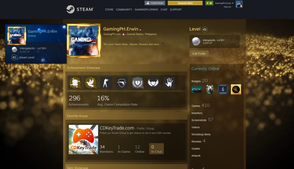 How to see Mini Profile Steam Background – GamingPH.com